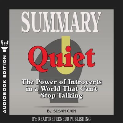  Quiet: The Power of Introverts in a World That Can't Stop Talking- 어디론가 사라져버린 내면의 목소리 찾기